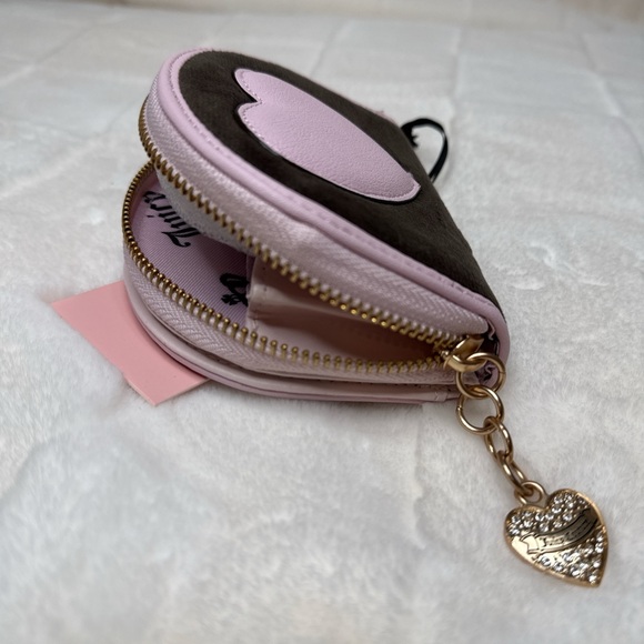 Juicy Couture Chocolate Classic Scottie Dog Half Moon Zip-Around - Picture 6 of 6